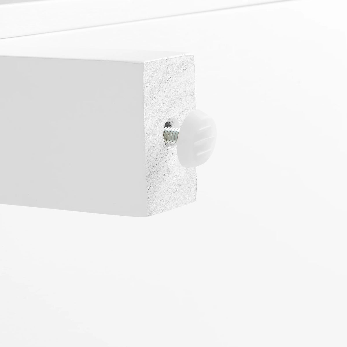 White Wood Media Storage Cabinet Set of 3 Y50652