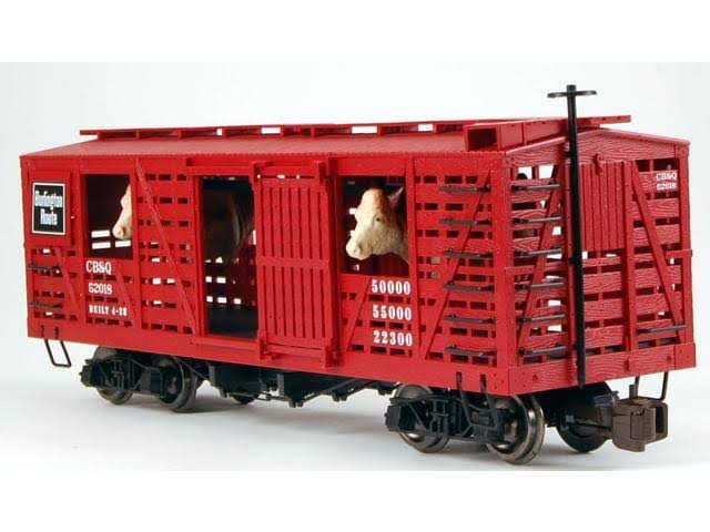 Animated Stock Car with Cattle W940