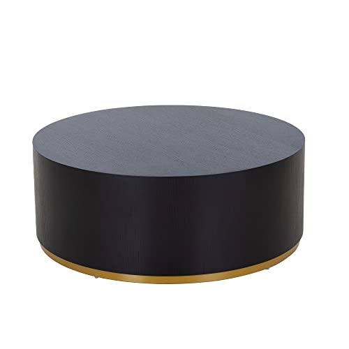 15.75'' Round Coffee Table with Faux Marble Pattern Z734715