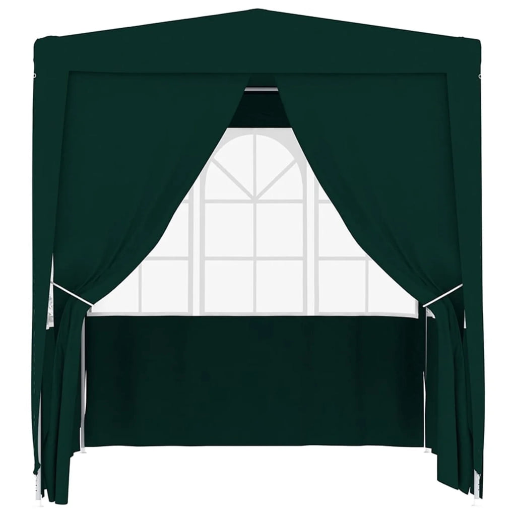 Green Party Tent with Side Walls Outdoor Gazebo Canopy 6.6ft x 6.6ft x 7.9ft D260799