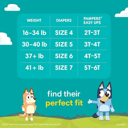 Bluey Potty Training Pants 3T-4T 124 Count M924