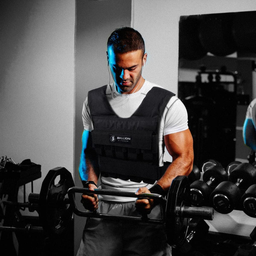 Adjustable Weighted Vest 0-44lbs with Solid Bar Weights D224
