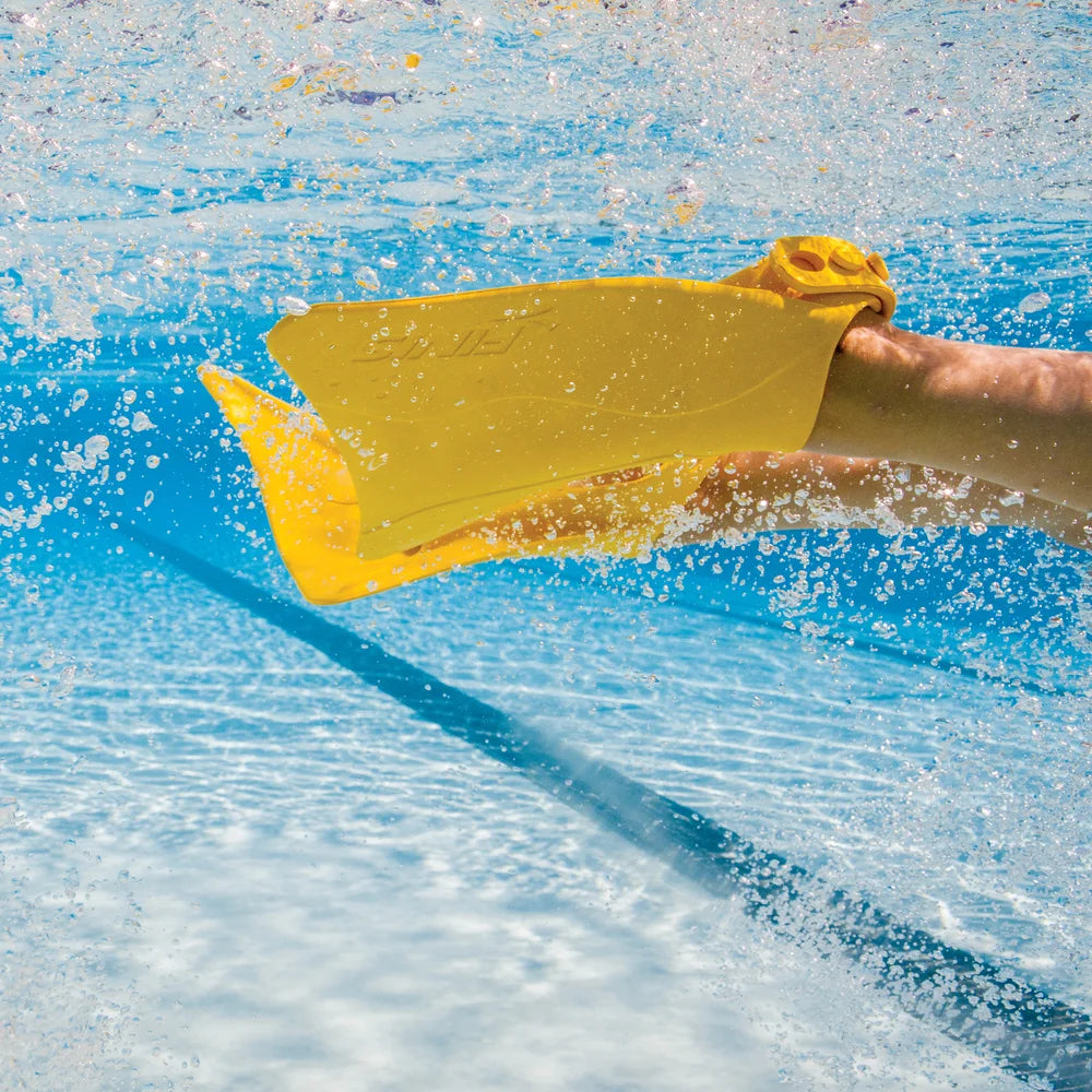 Yellow Rubber Kids Swim Fins U255