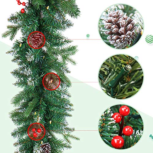 9 FT Pre-lit Christmas Garland with Lights R578857