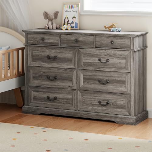 Beige 6 Drawer Wood Dresser L20643