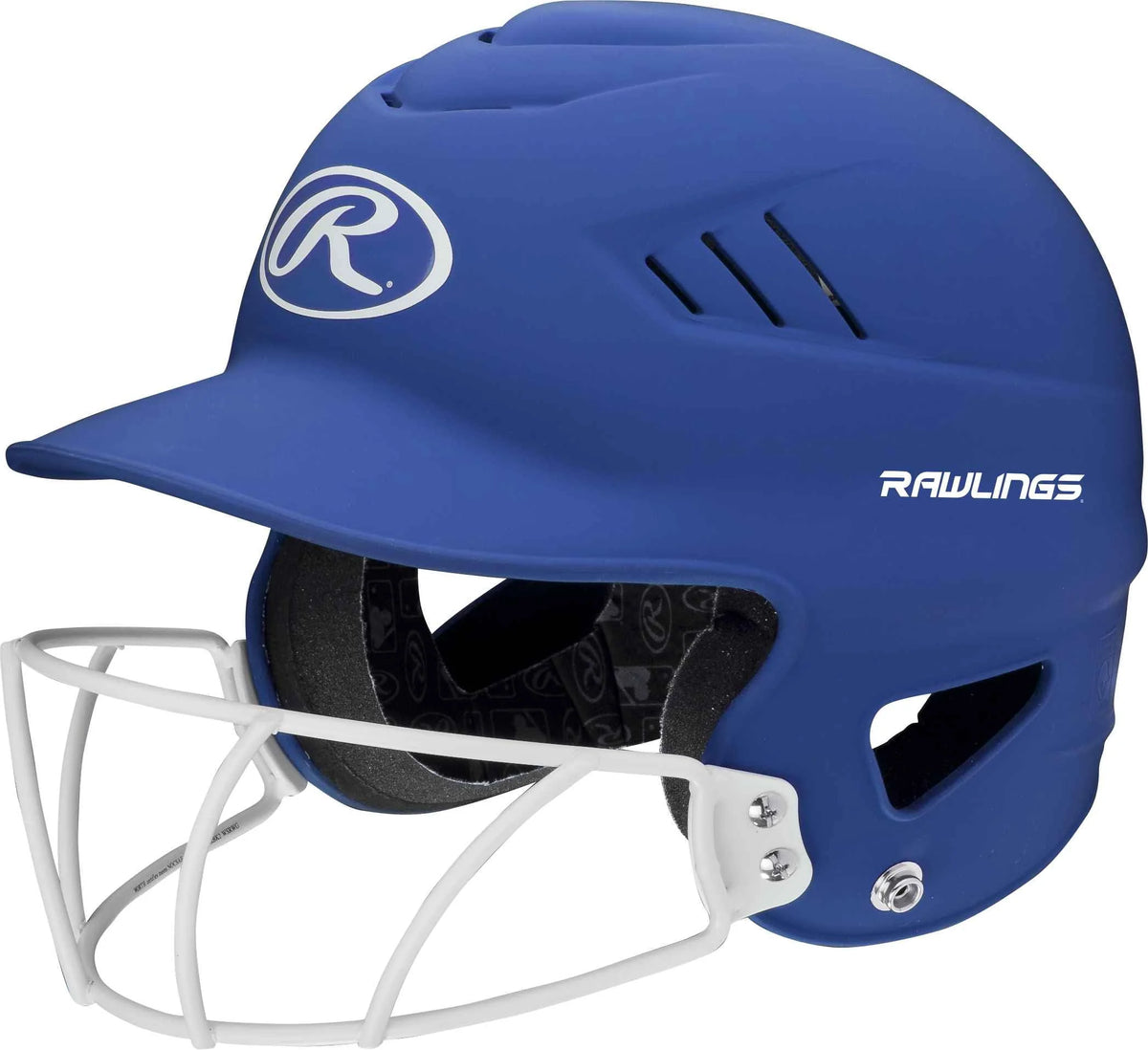 Matte Black Adult Batting Helmet V7609