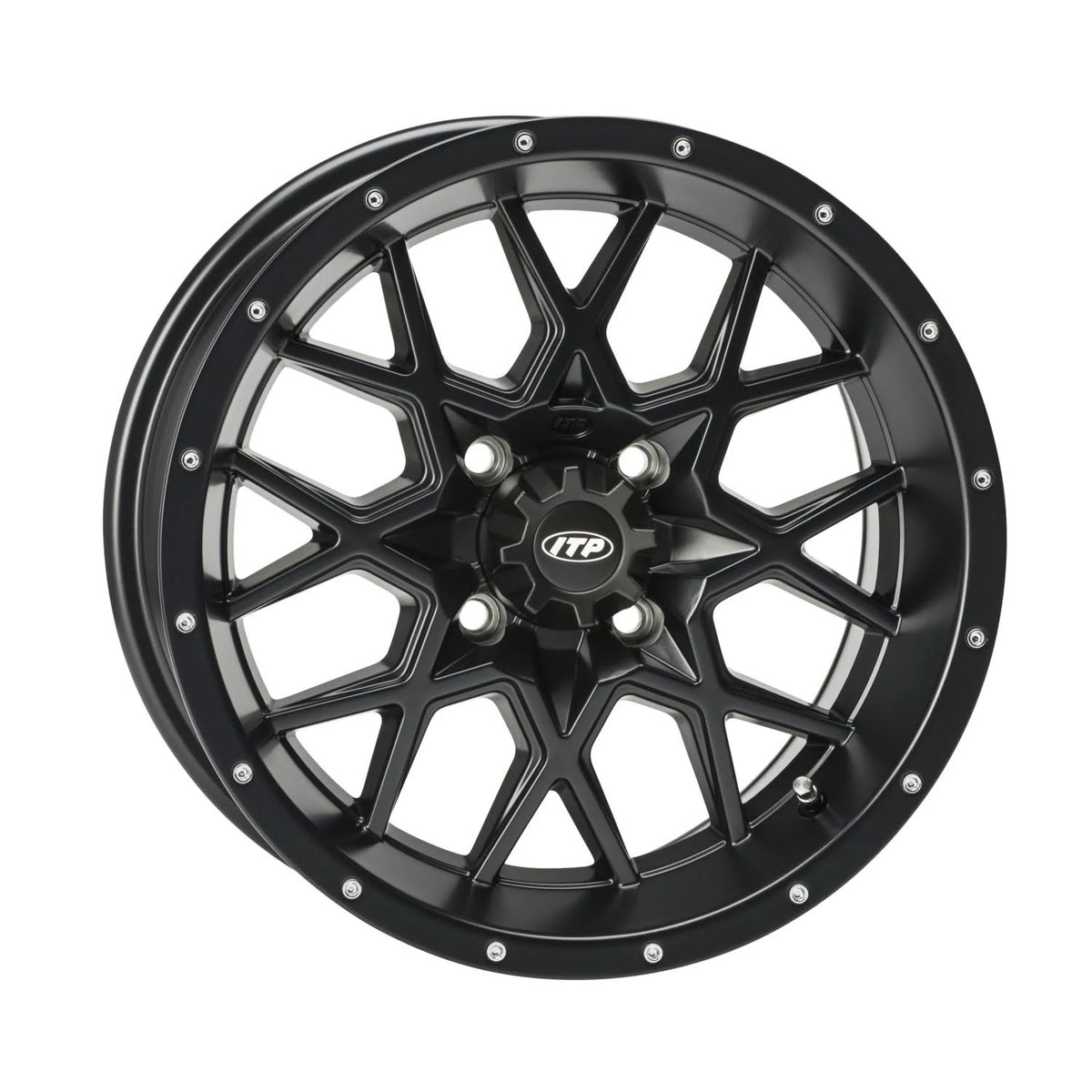 12x7 Matte Black Wheel X143