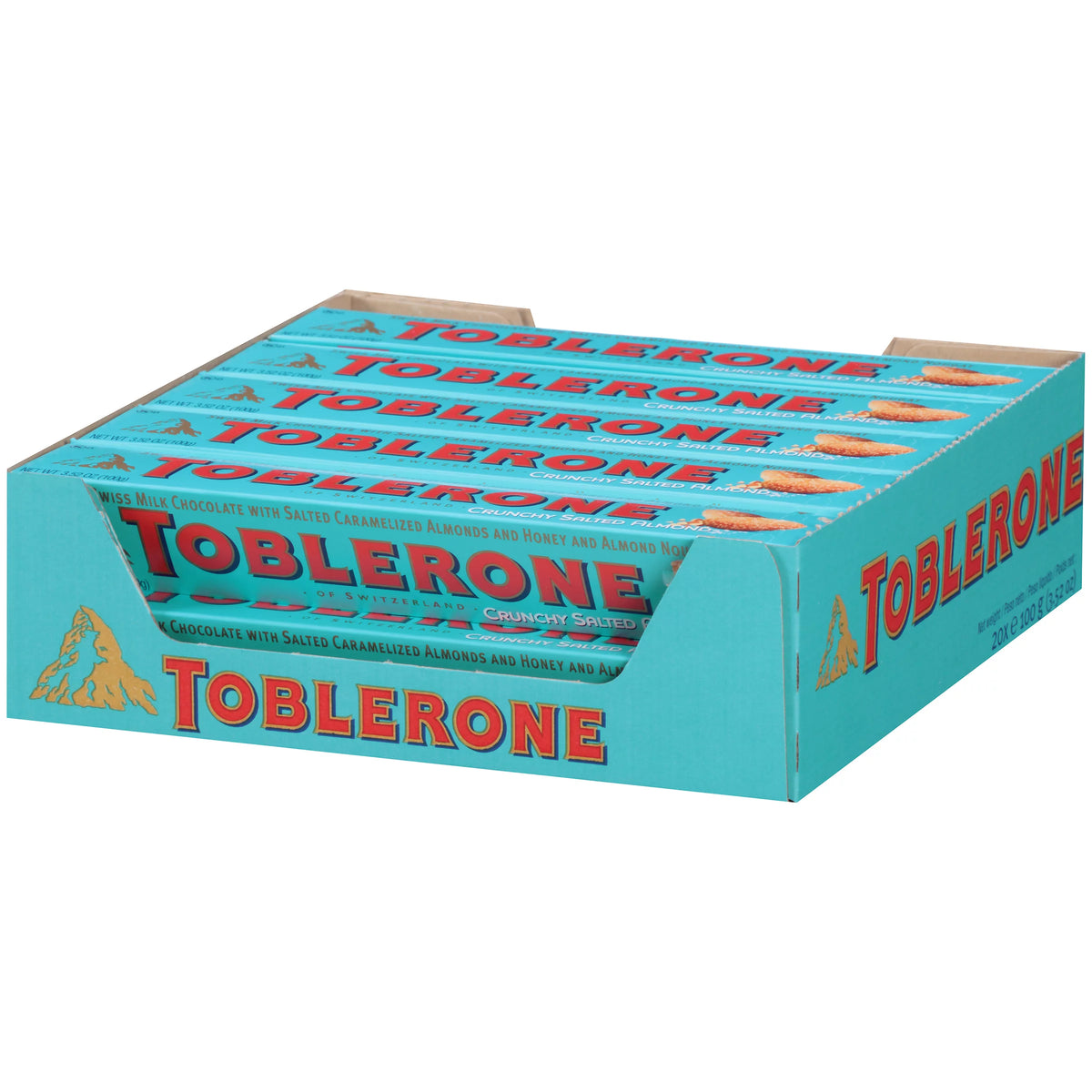 20x3.520 oz Chocolate Bar with Almond and Sea Salt E37948