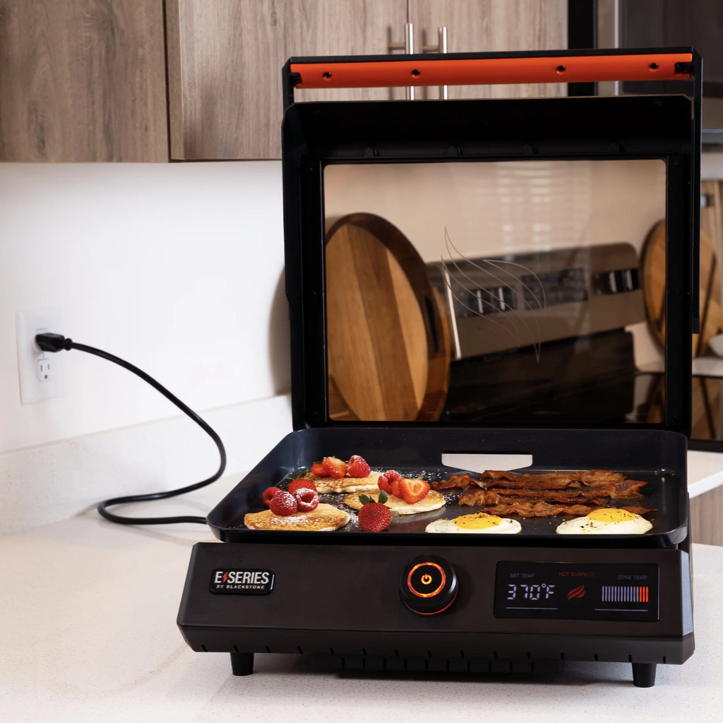 Electric Tabletop Griddle with Hood S5458