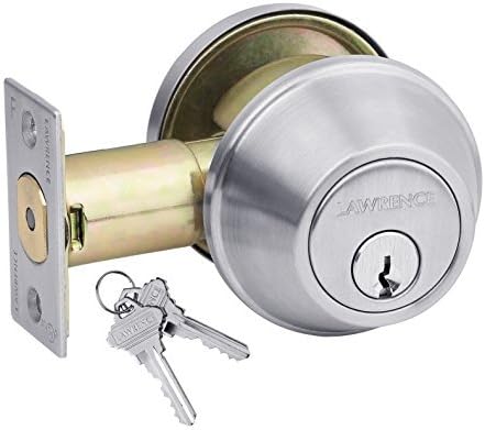Heavy-Duty Commercial Single Cylinder Hardened Deadbolt Lock L38891