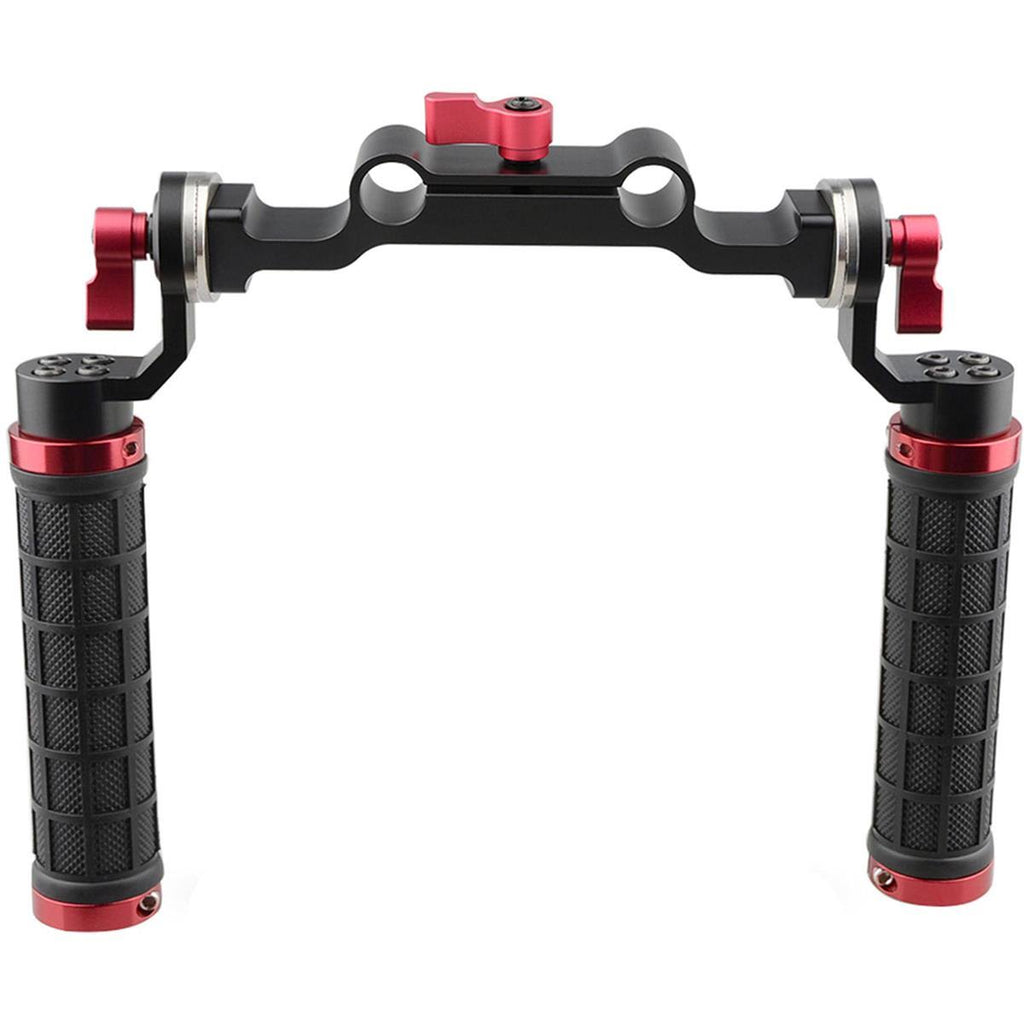 Rubber Handle Rig & 15mm Rod Clamp with ARRI Rosette Adapter V5137