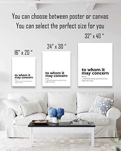 11x14 unframed typography wall art K932