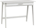 White Wood Writing Desk with Drawer F338690
