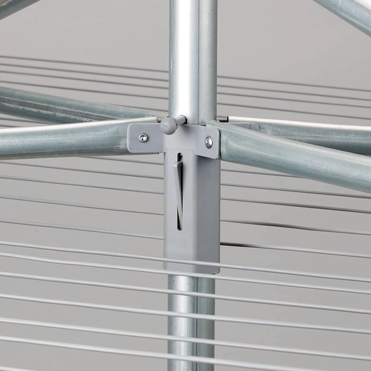 Rotary Outdoor Umbrella Drying Rack 30-Lines with 182 ft. Clothesline W7877