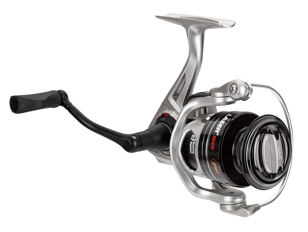 Lew's Laser SG Speed Spin Spinning Fishing Reel, Size 400, Silver W312