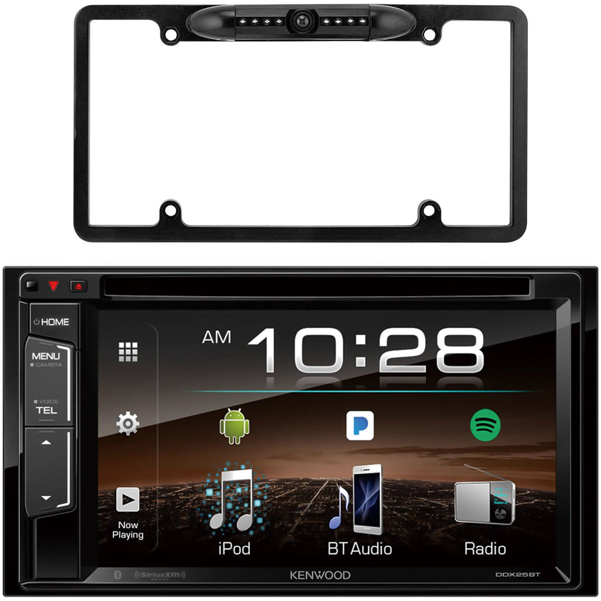 Double DIN Bluetooth Receiver with Backup Camera Q5775