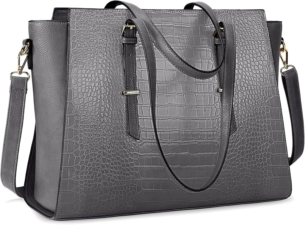 Brown Leather 15.6 Inch Laptop Tote Bag R557415