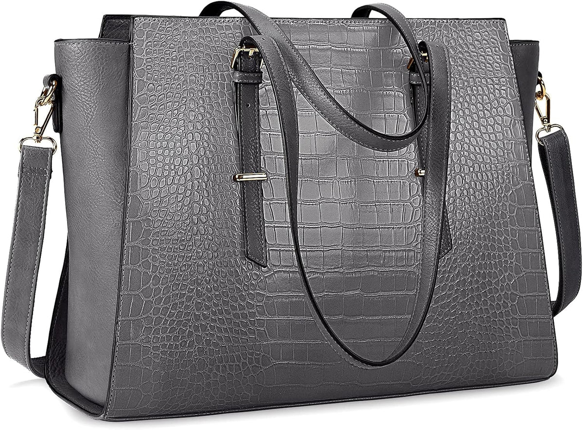 Brown Leather 15.6 Inch Laptop Tote Bag R557415