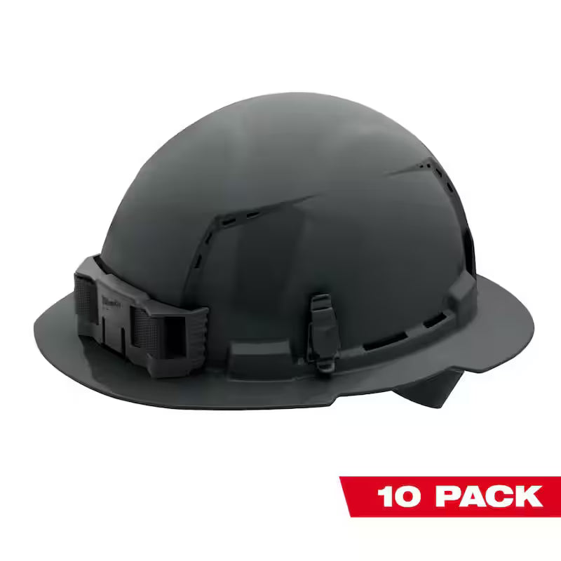 Gray Type 1 Class C Vented Hard Hat 10-Pack T742