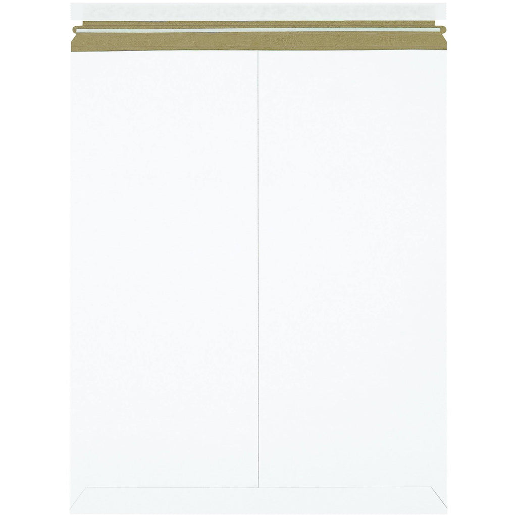 White Self-Seal Flat Mailers 100/Case T48737