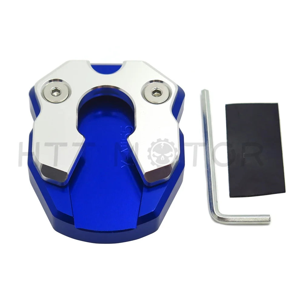 Blue CNC Sidestand Foot Plate Kickstand Pad for Yamaha Nmax155 U887210