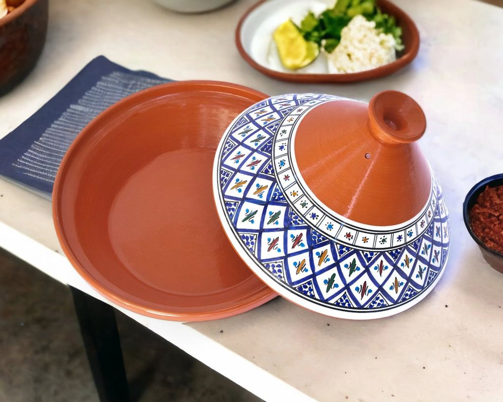 Large Blue Tagine Pot V903527