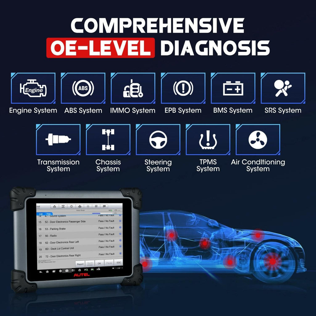 Bi-Directional Diagnostic Scan Tool with ECU Programming V61018
