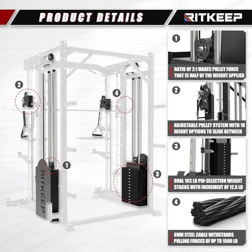 Smith Machine with 320lb Weight Stack W50222