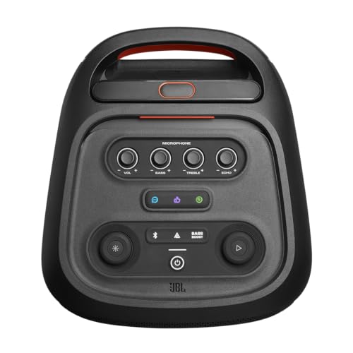 Portable Party Speaker with Telescopic Handle & Wheels (Black) B46591