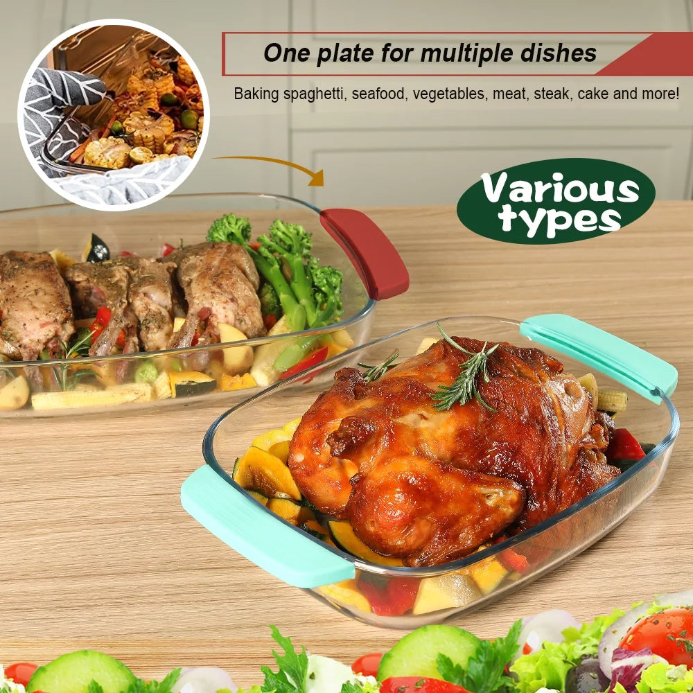 Baking Dish Set of 2 with Silicone Sleeves G4832