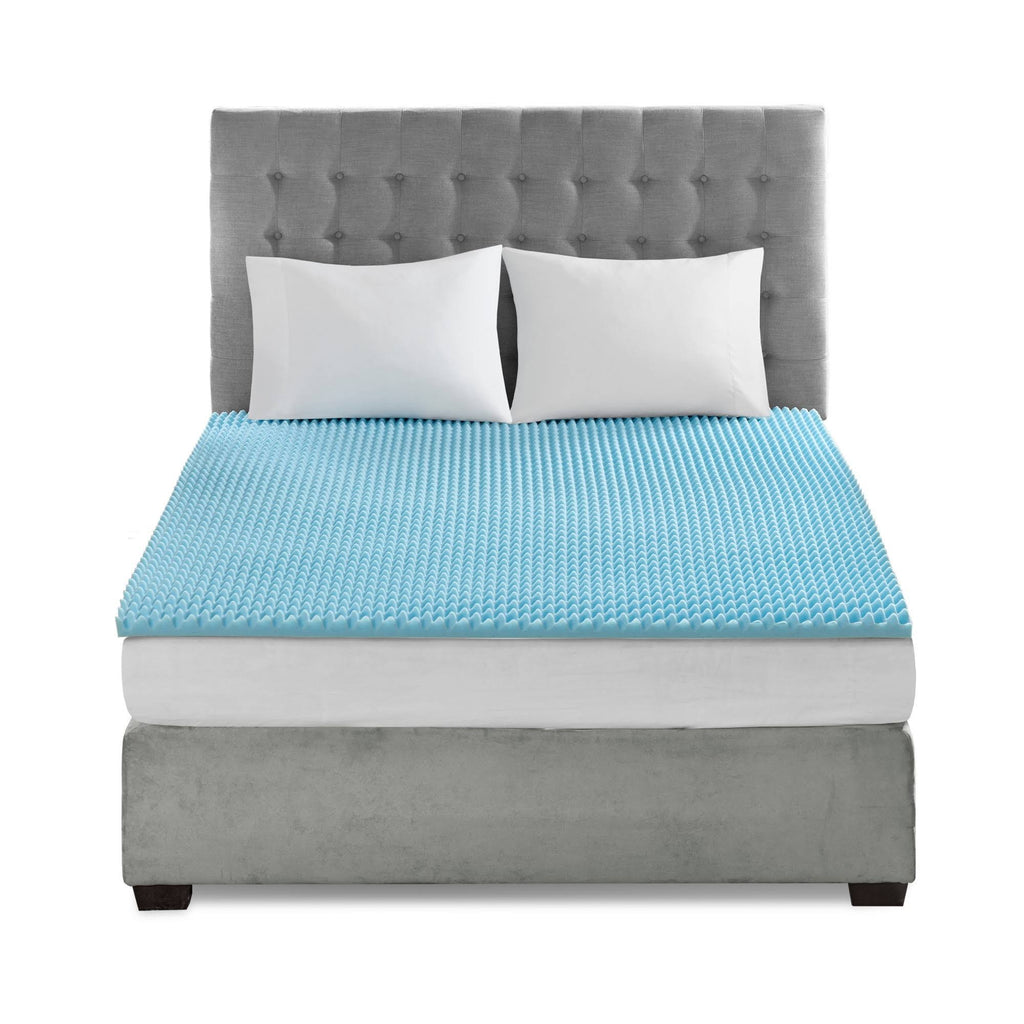 Blue California King Gel Memory Foam Topper U915