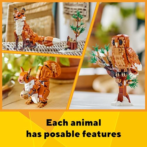 Red Fox Forest Animals Building Toy F4703