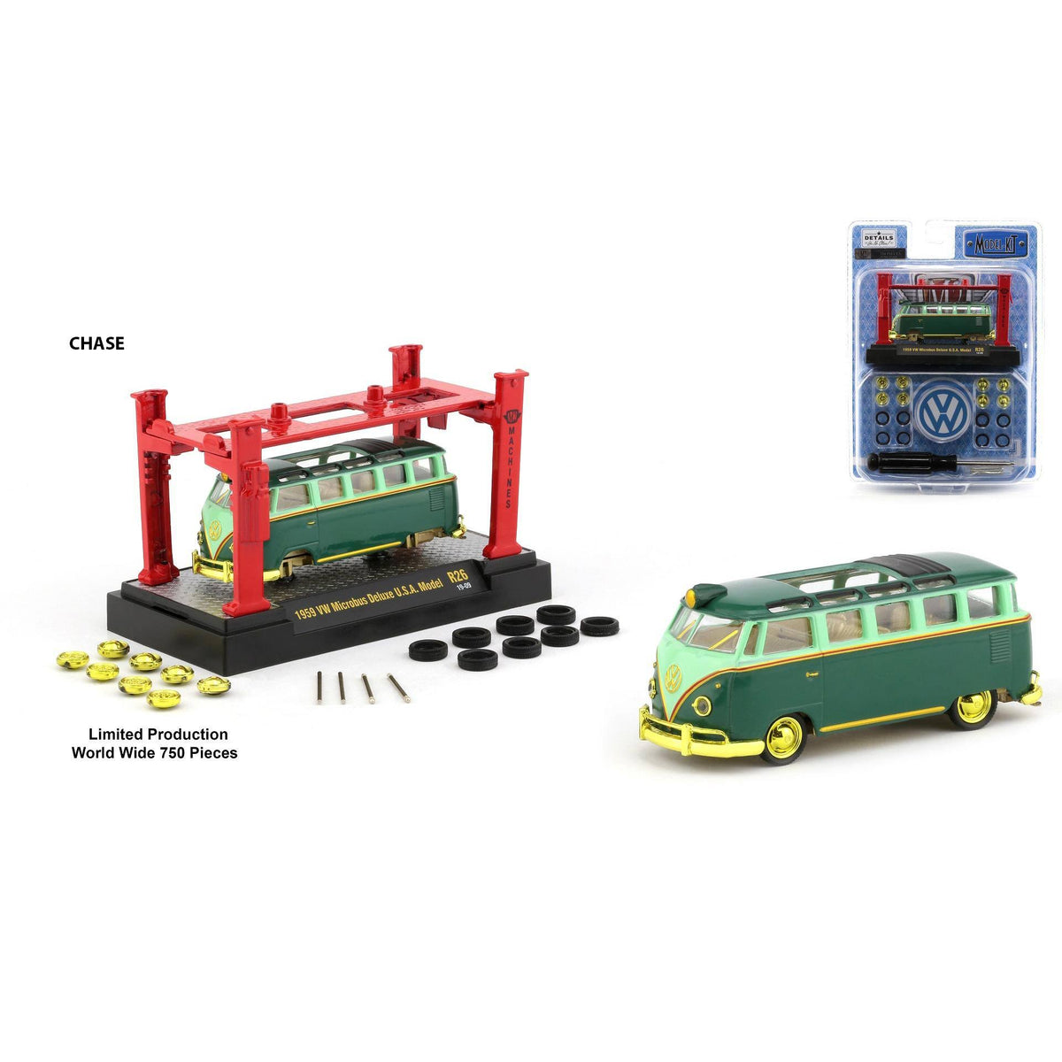 4 Piece 1/64 Diecast Model Car Set X57631
