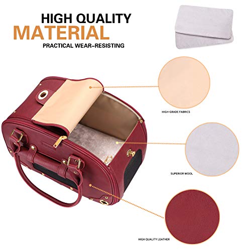 Bling Pink Waterproof Leather Pet Carrier Bag P870