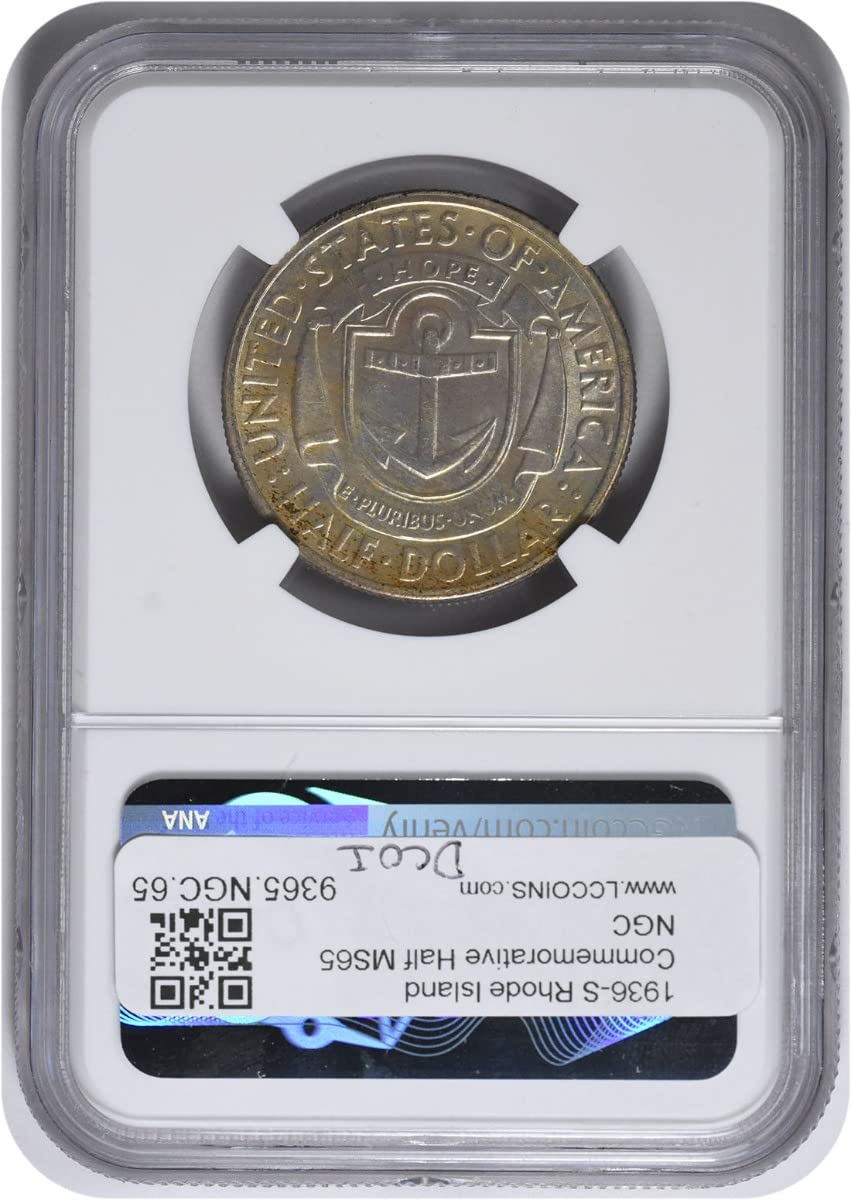 1936 S Rhode Island Commemorative Silver Half X208