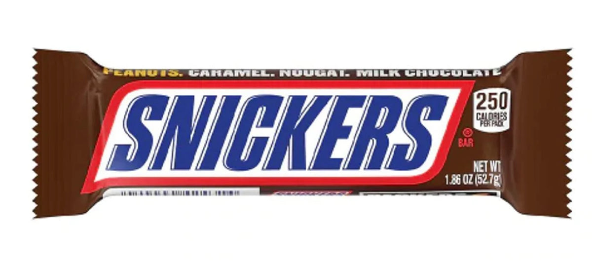Individually Wrapped Full Size Milk Chocolate Candy Bars Variety Pack, 24 Bars H154