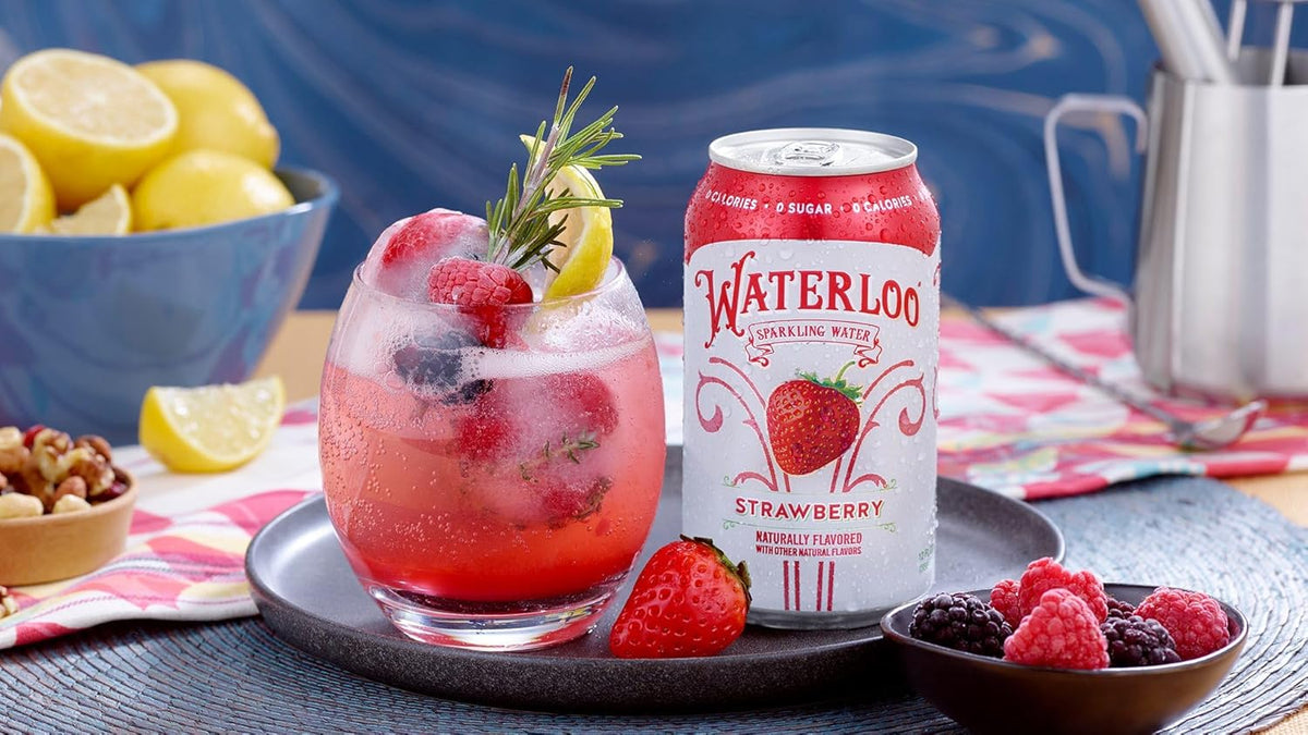 Sparkling Fruit Flavored Water, 12 Fl Oz, Pack of 24 R270383