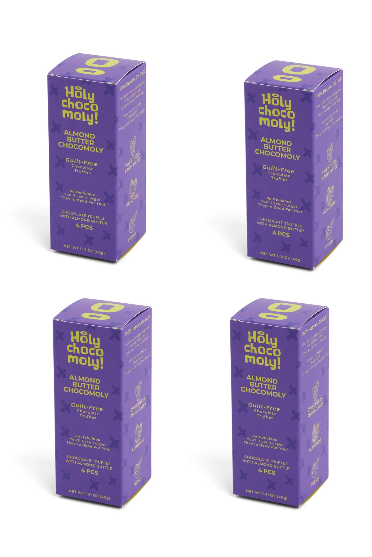 4 Pack Almond Butter Chocolate Truffles, 16 Count L478