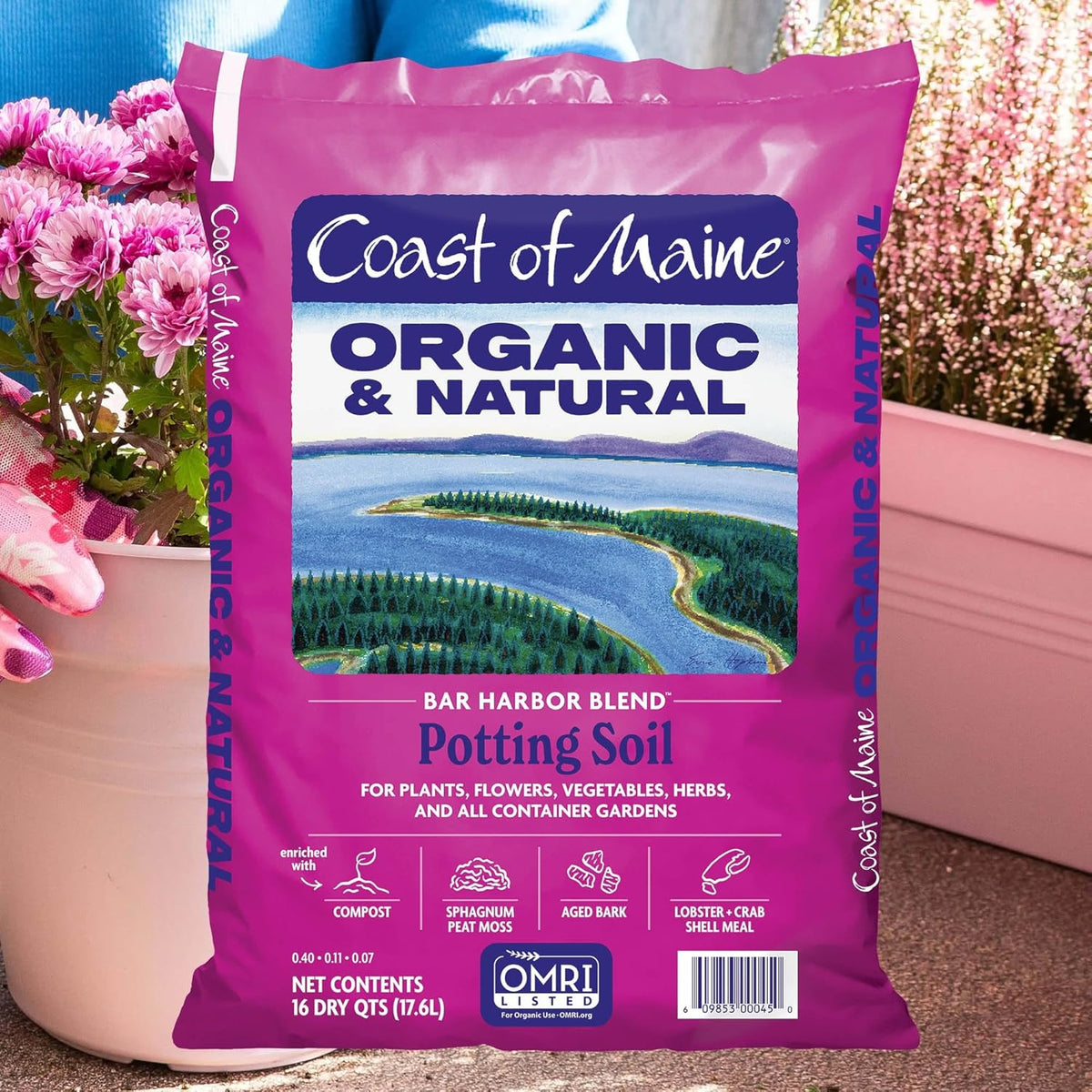 16qt Organic Natural Potting Soil W8747