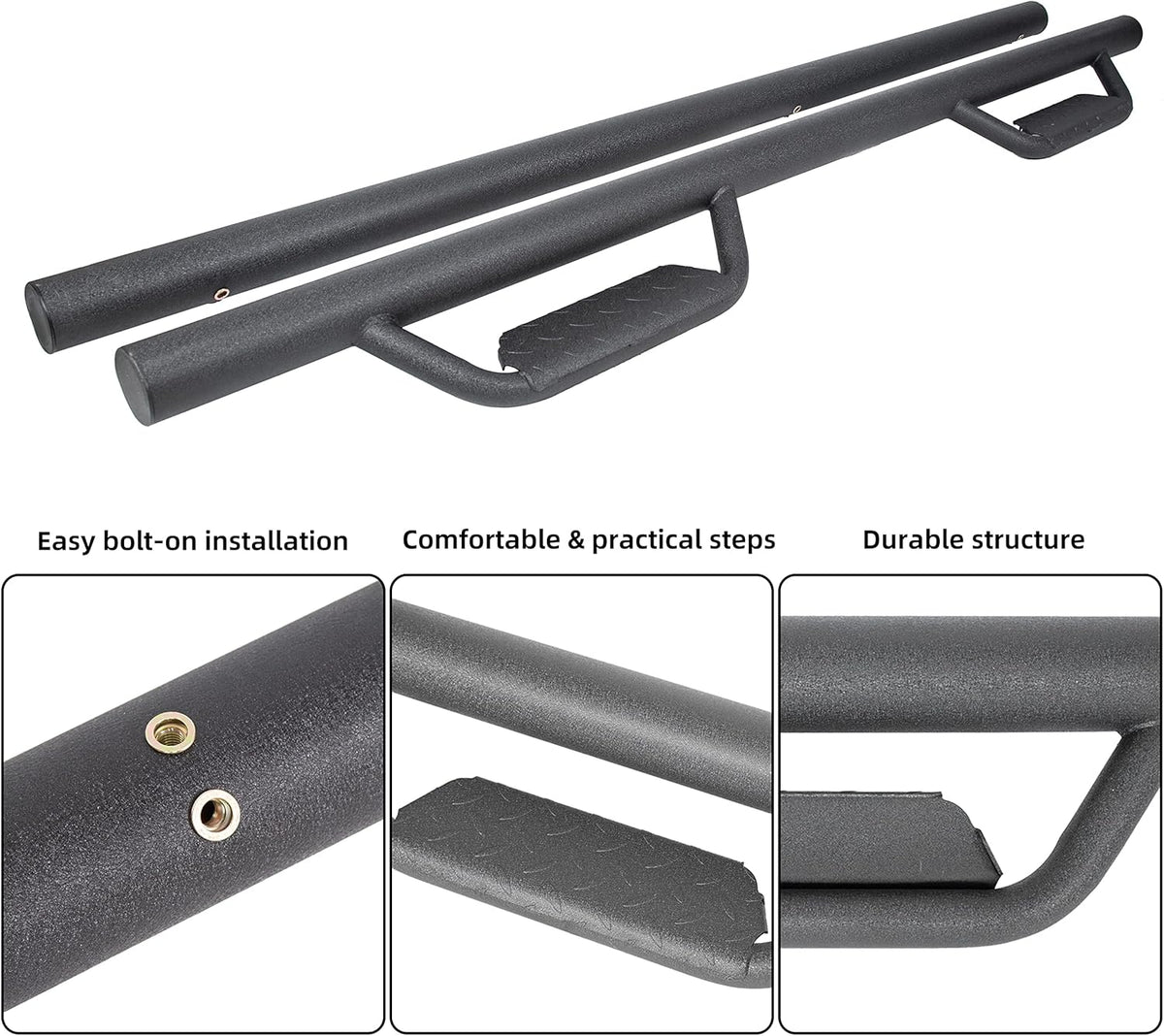 Double Cab Running Board Side Steps Nerf Bars U92850