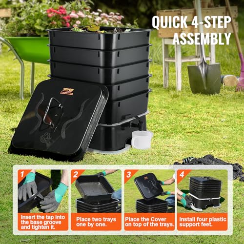 5-Tray 50L Worm Compost Bin P44040