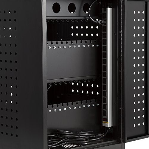 Black Mobile Charging Station for 30 Devices L98192