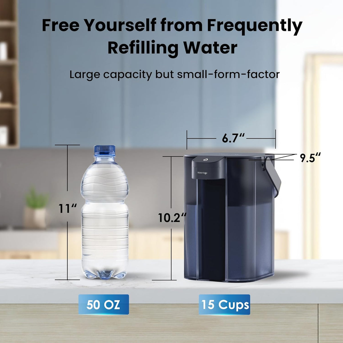 15-Cup Electric Water Filter Pitcher with 1 Filter I486032