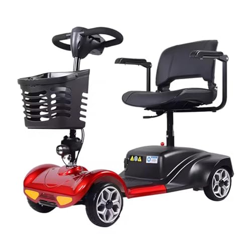 Red 4 Wheel Mobility Scooter with Basket X36775