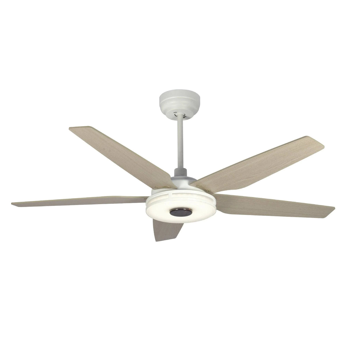 White Modern Wood Ceiling Fan W16809