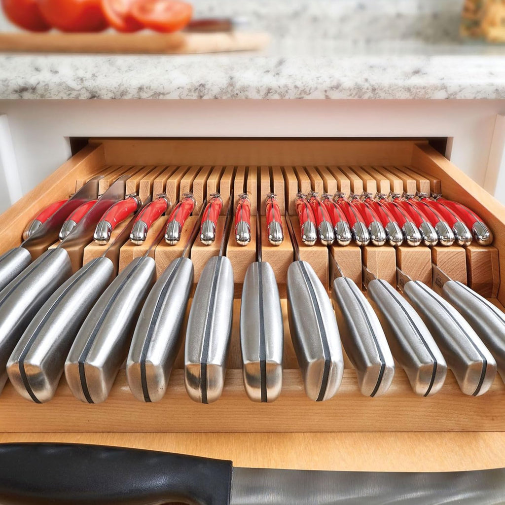 Dual Row Knife Block Drawer Organizer K42087