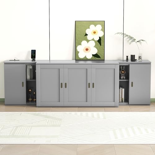 Murphy Bed with Storage Shelves and Drawers V499701