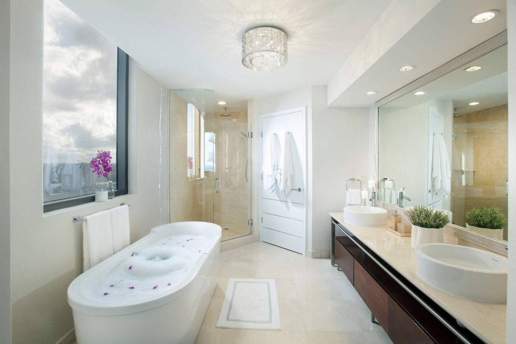 7-Light LED Flush Mount Polished Chrome P8600