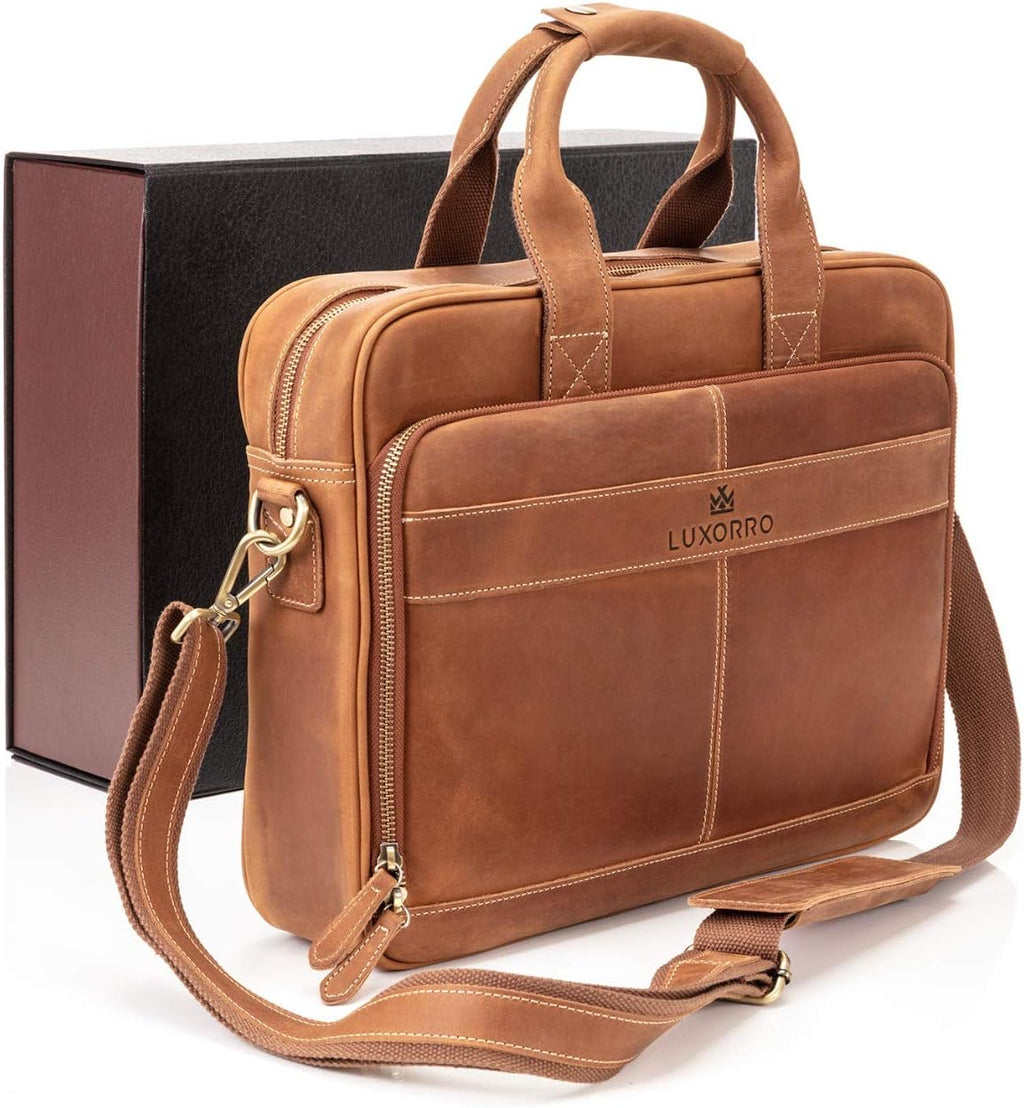 Full Grain Leather Laptop Bag G8192