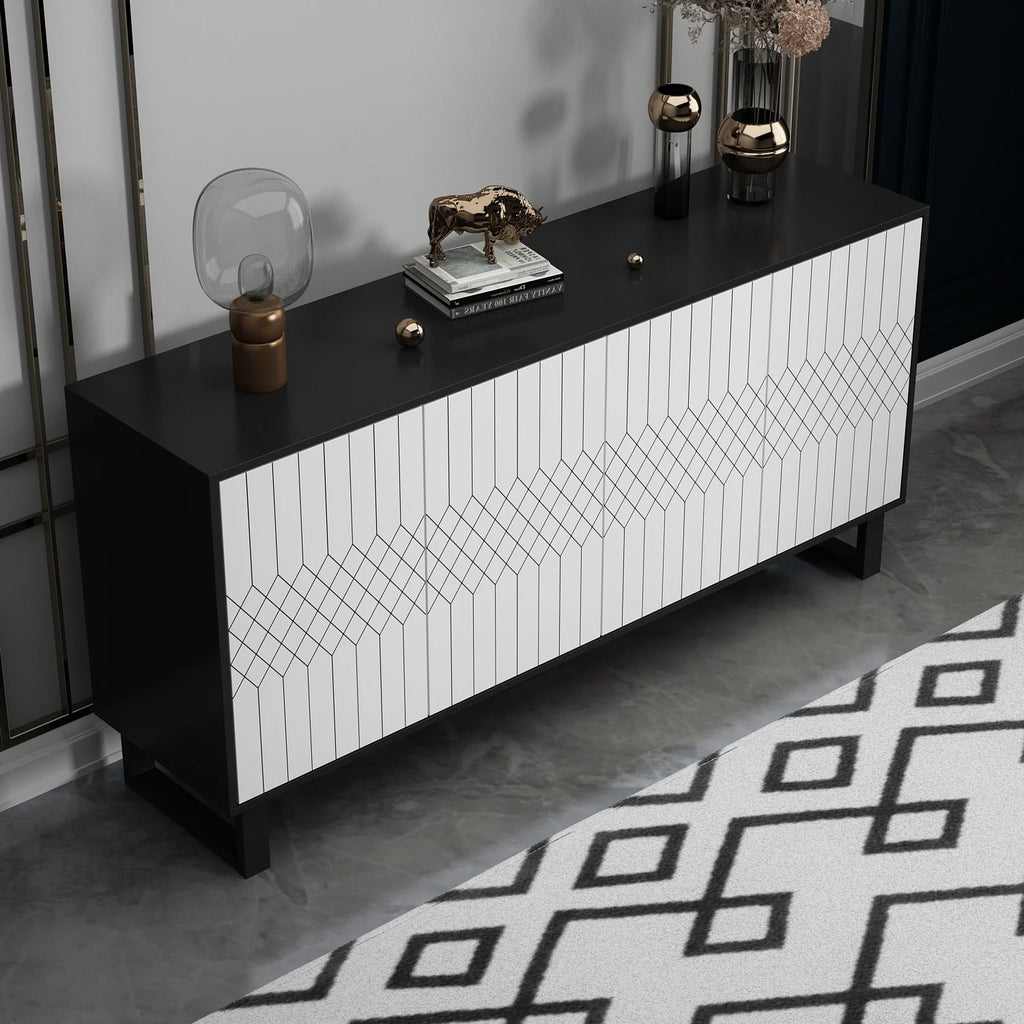 63 inch Sideboard with Pop-Up Doors Y66424